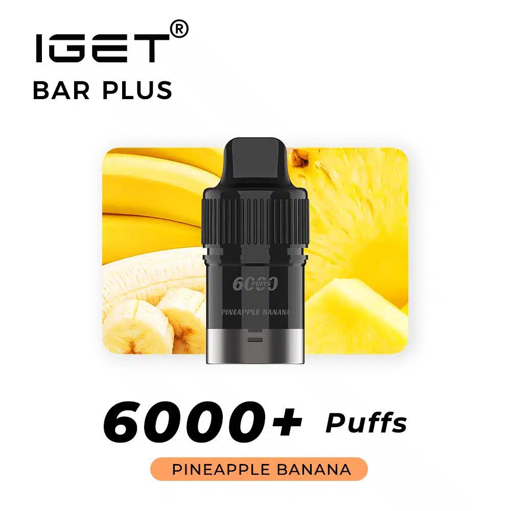 IGET Bar Plus 6000 Puffs – Pineapple Banana