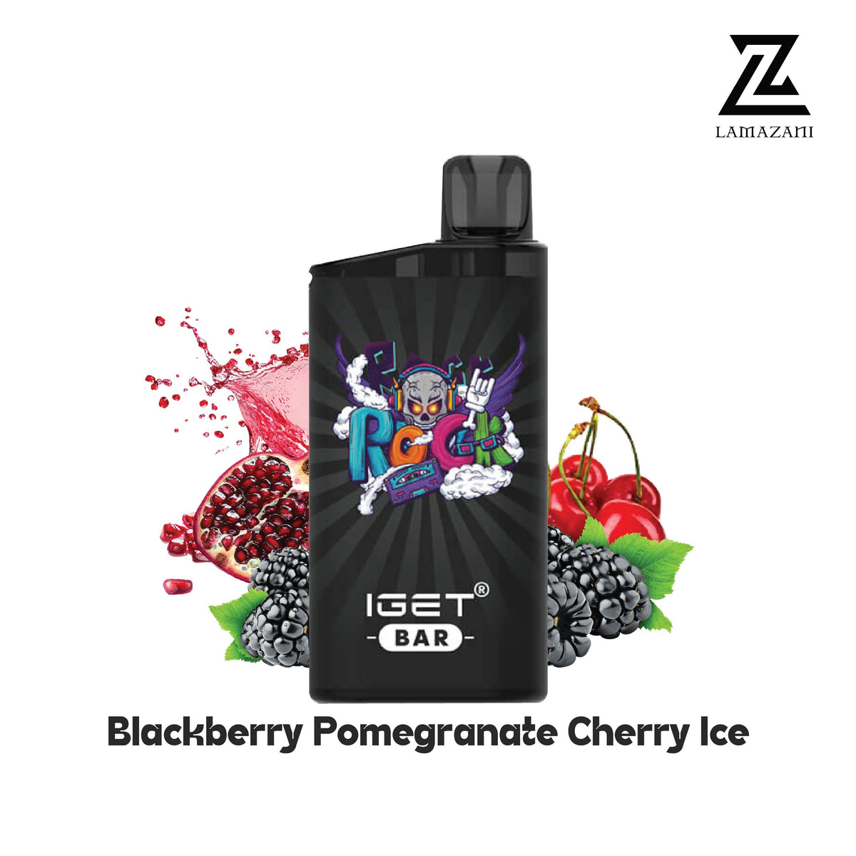 IGET Bar 3500 Puffs – Blackberry Pomegranate Cherry Ice