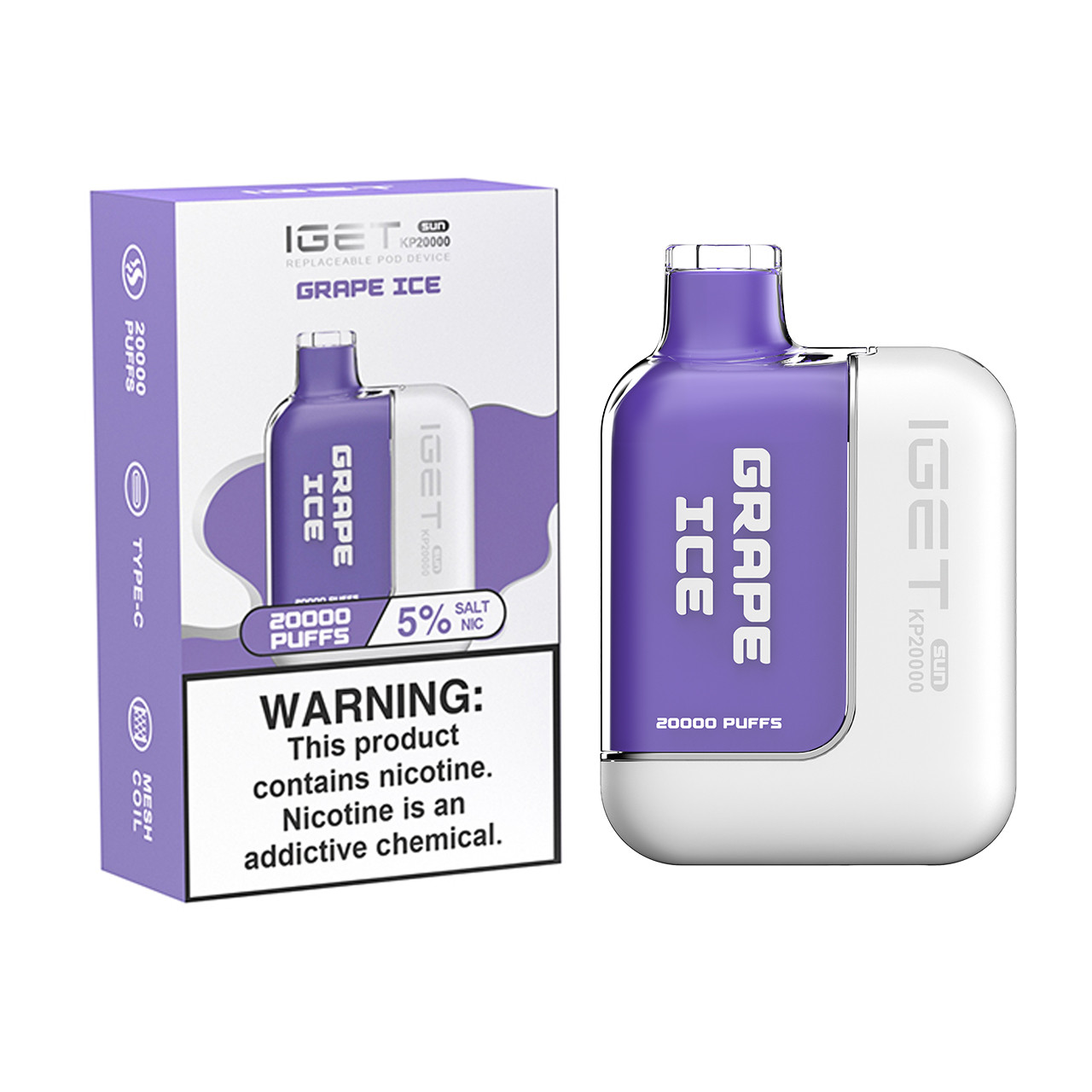 IGET Sun KP20000 20000 Puffs – 20 Pack Bundle