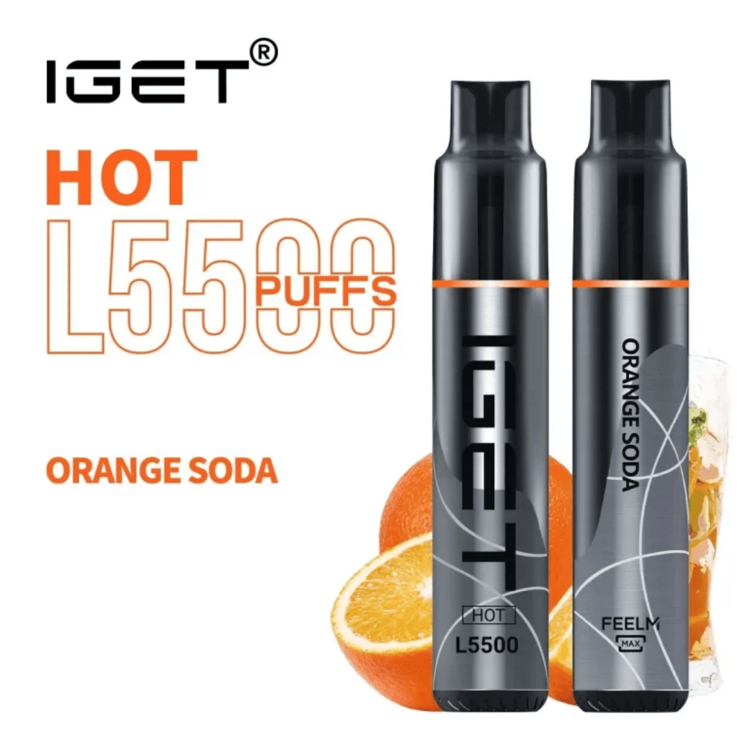 IGET Hot 5500 Puffs – Strawberry Kiwi Ice