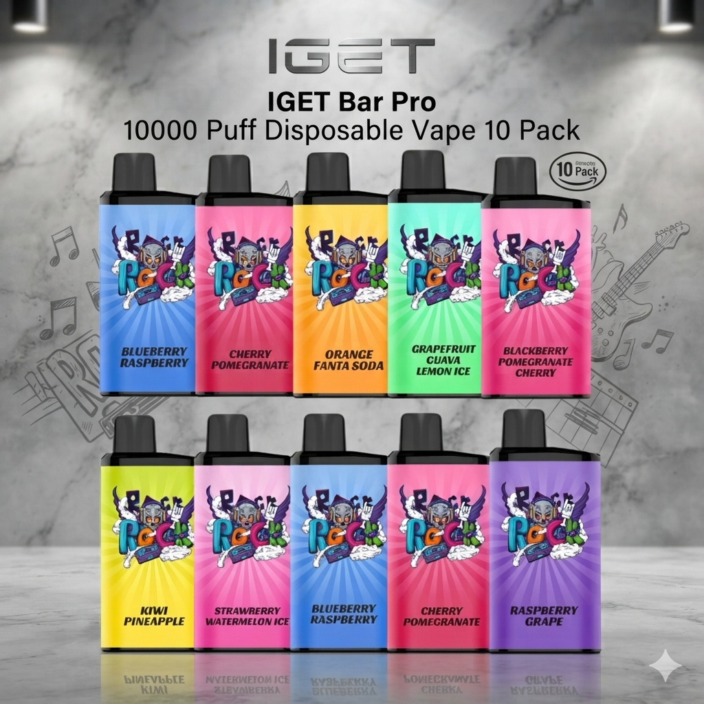 IGET Bar Pro 10000 Puffs – Strawberry Kiwi Ice