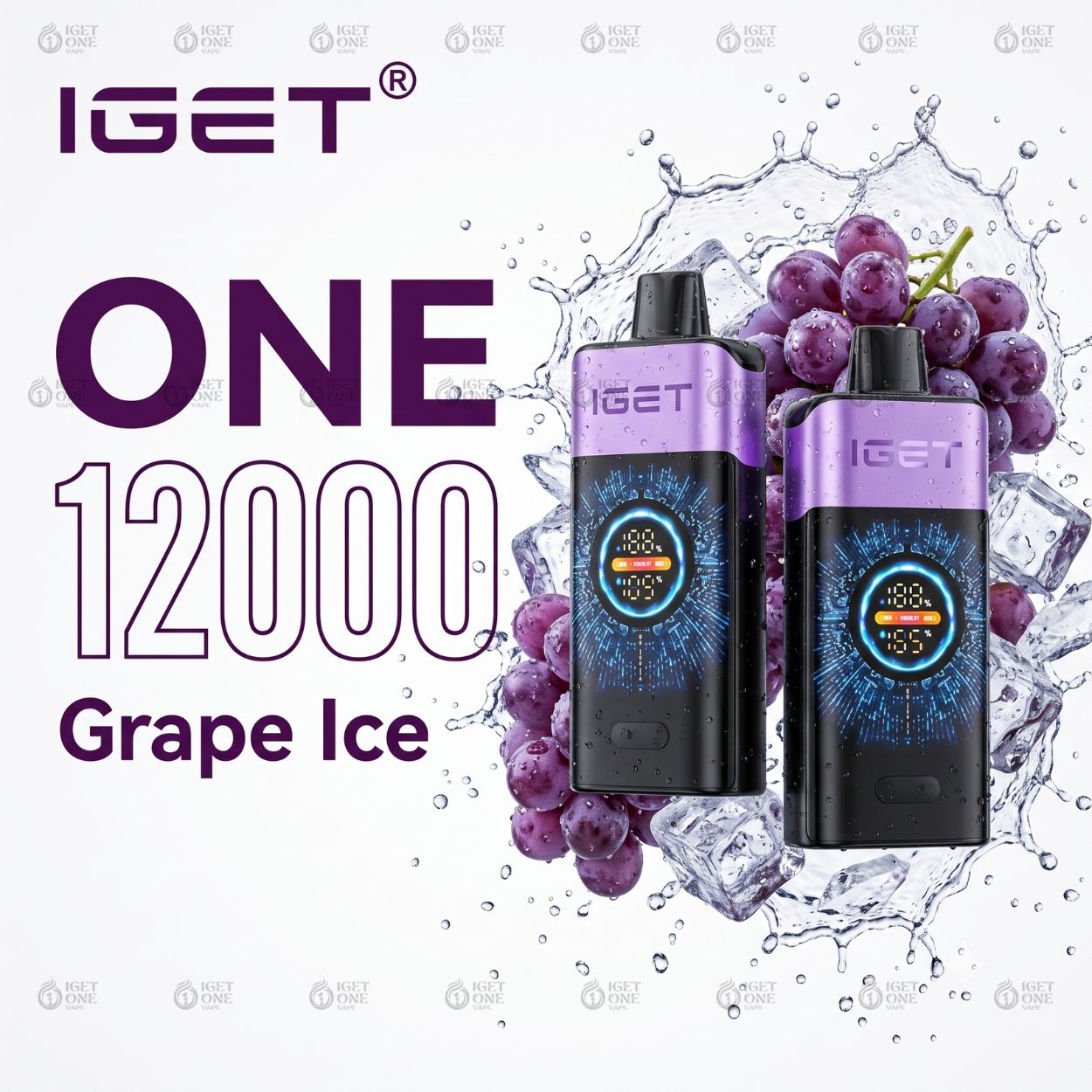 IGET One 12000 Puffs – Grape Ice