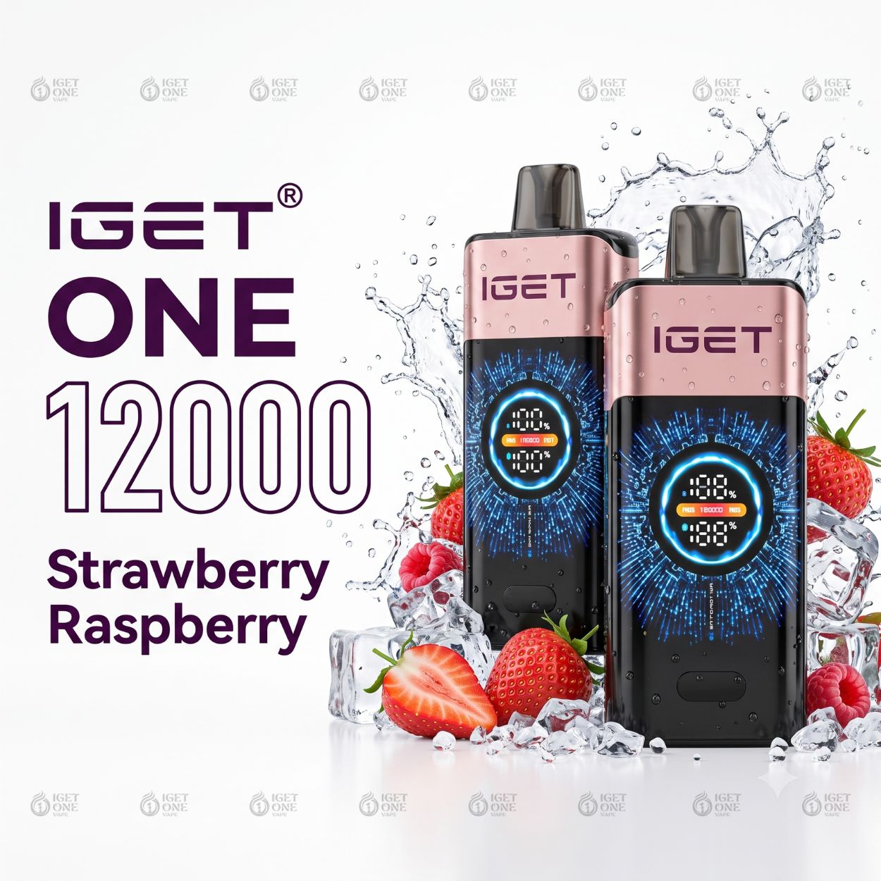 IGET One 12000 Puffs – Strawberry Raspberry