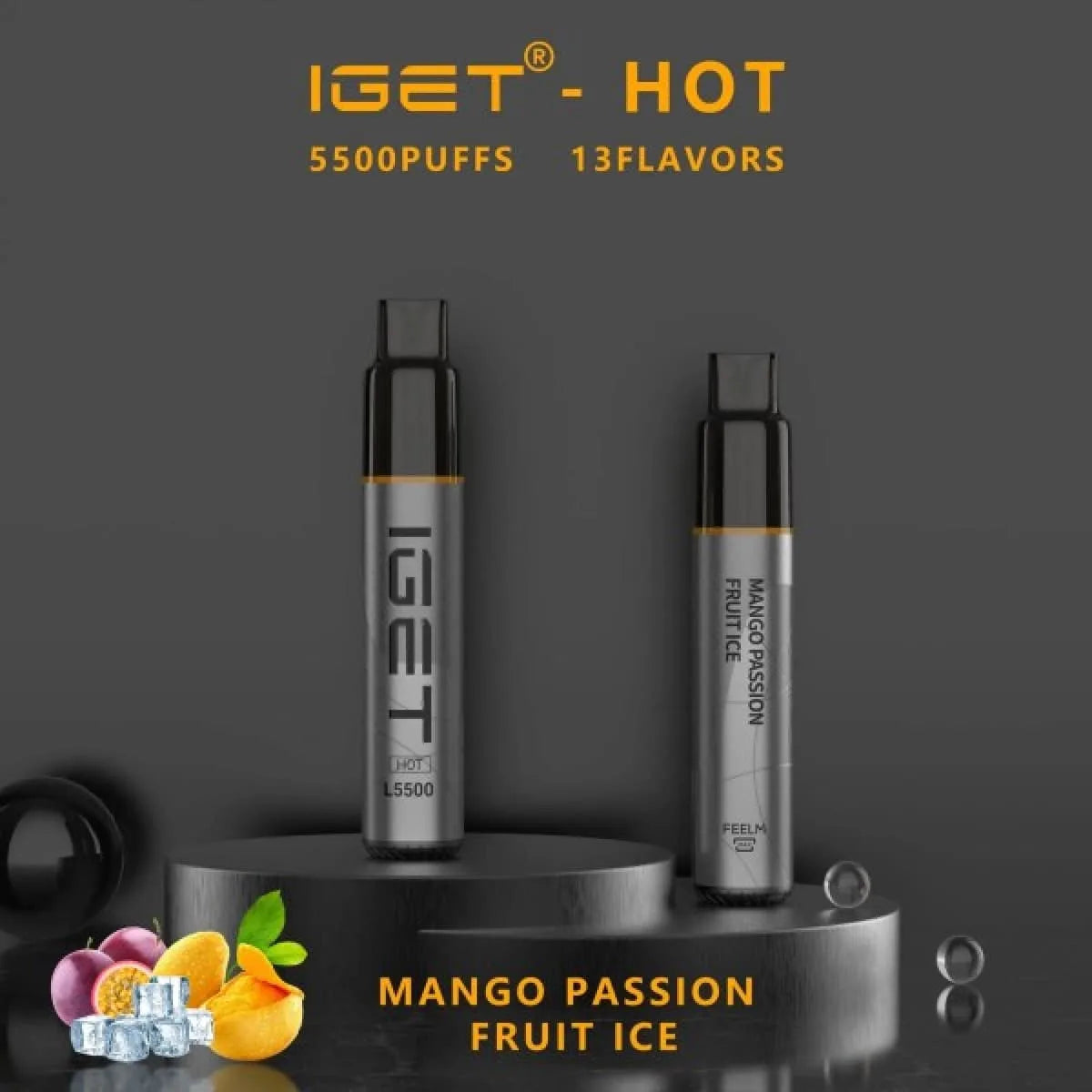 IGET Hot 5500 Puffs – Strawberry Watermelon Ice